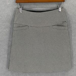 S.C.&CO. Womens Sz‎ S Skort Skirt Shorts Diamond Geo Black White Athleisure